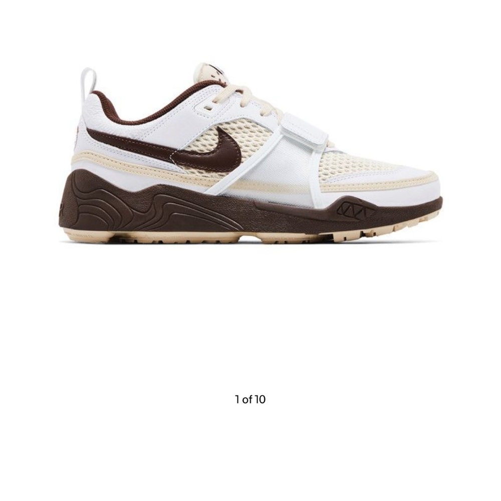 Travis Jack white and brown sneakers